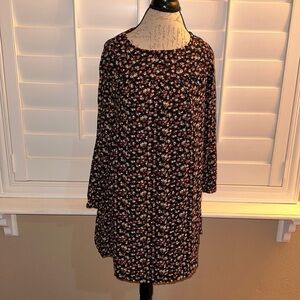 The Nines by HATCH Long Sleeve Crepe Maternity Dress Floral Print